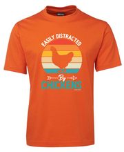 Easily distracted by chickens tee shirt